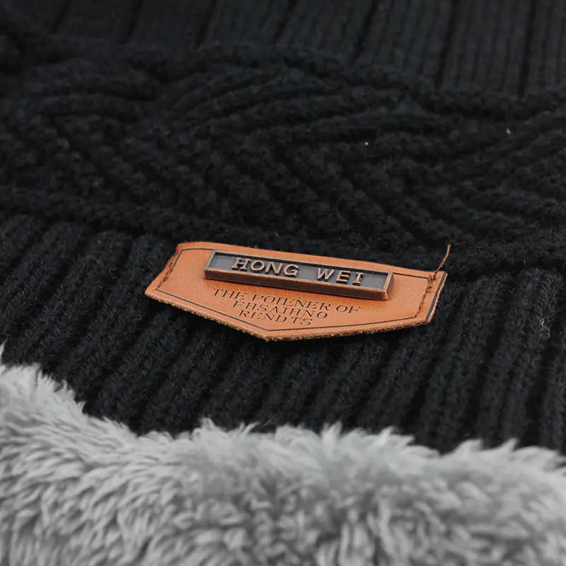 Winter Warm Fleece Knit Beanie Hat