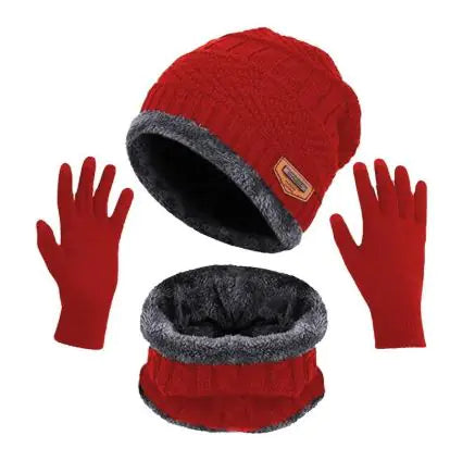 Winter Plush Hat and Scarf Set