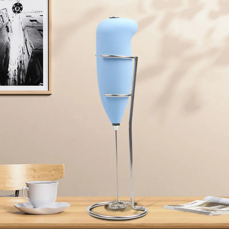 Electric Milk Frother and Mini Egg Beater for Kitchen