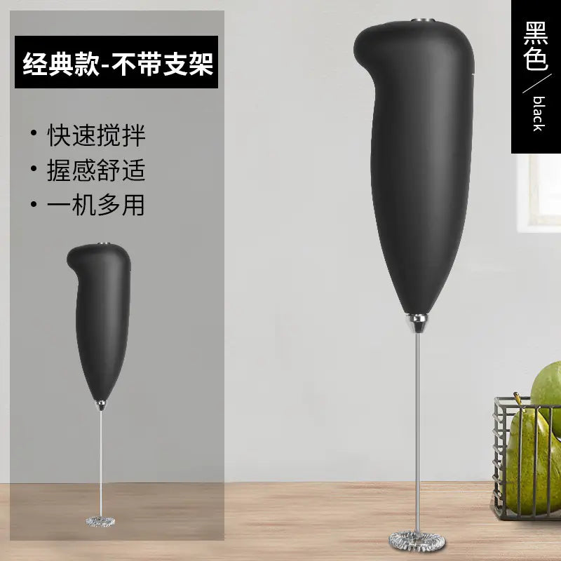 Electric Milk Frother and Mini Egg Beater for Kitchen