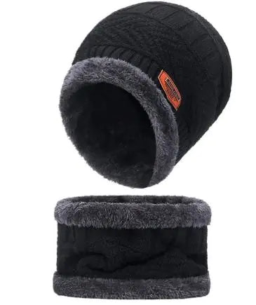 Winter Plush Hat and Scarf Set