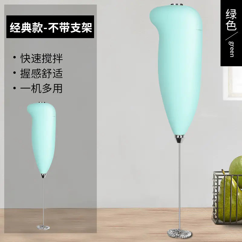 Electric Milk Frother and Mini Egg Beater for Kitchen