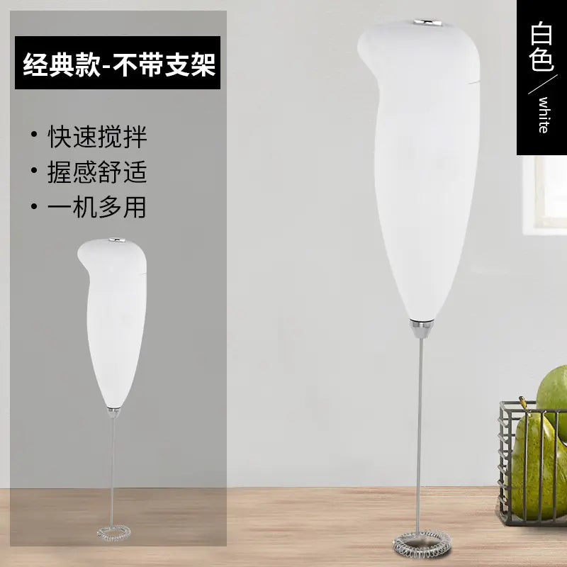 Electric Milk Frother and Mini Egg Beater for Kitchen