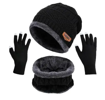 Winter Plush Hat and Scarf Set